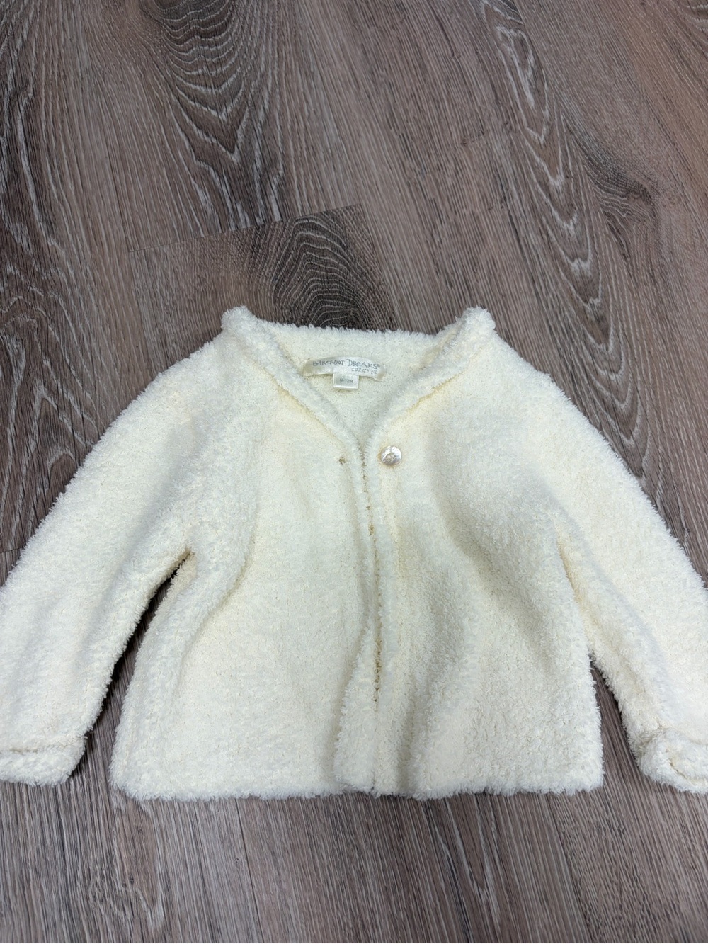 Barefoot Dreams Cream Baby Jacket